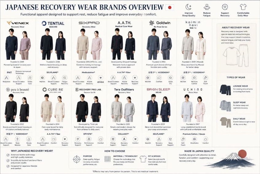 ภาพเทรนด์ Recovery Wear ในญี่ปุ่น สำหรับโอกาสเสื้อผ้าเชิงฟังก์ชันของผู้ส่งออกไทย