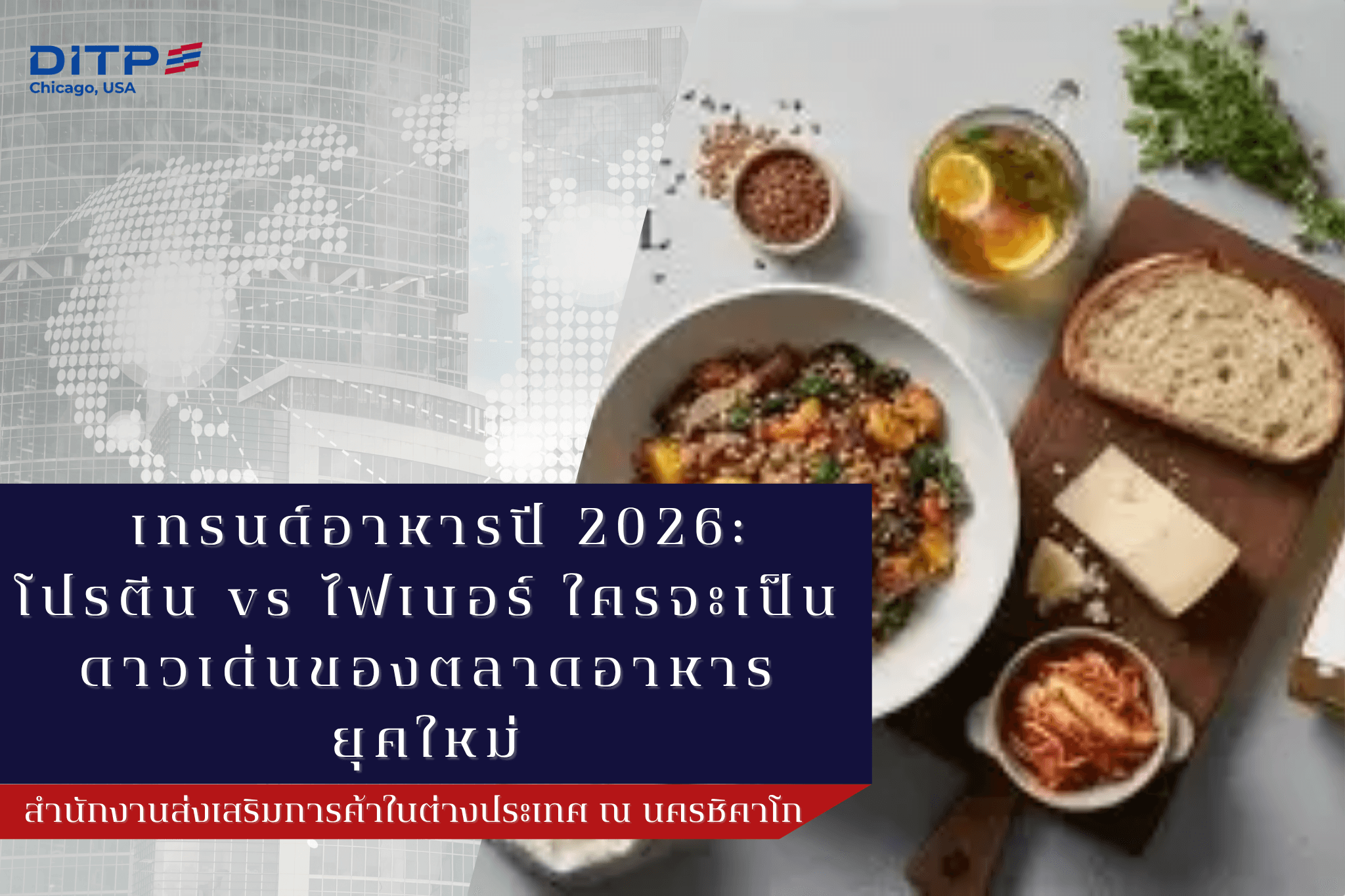 อาหารโปรตีนไฟเบอร์ สำหรับตลาดอเมริกาเหนือ เทรนด์ functional food ปี 2026